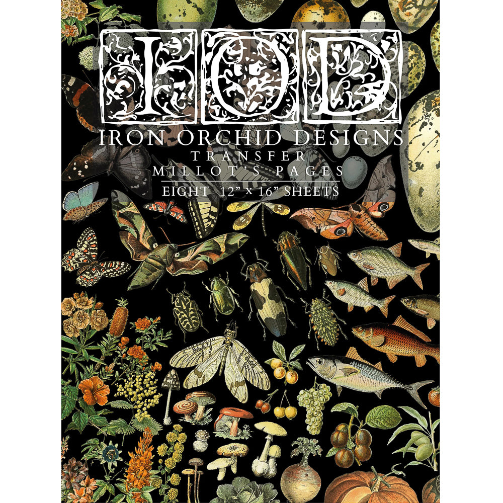 IOD Millot's Pages Decor Transfer - Iron Orchid Designs