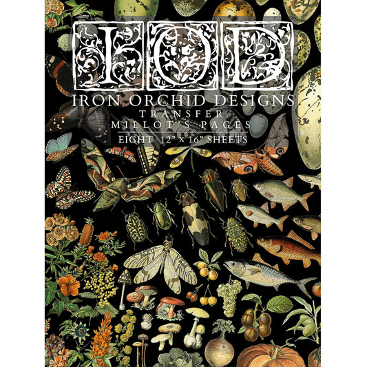 IOD Millot's Pages Decor Transfer - Iron Orchid Designs