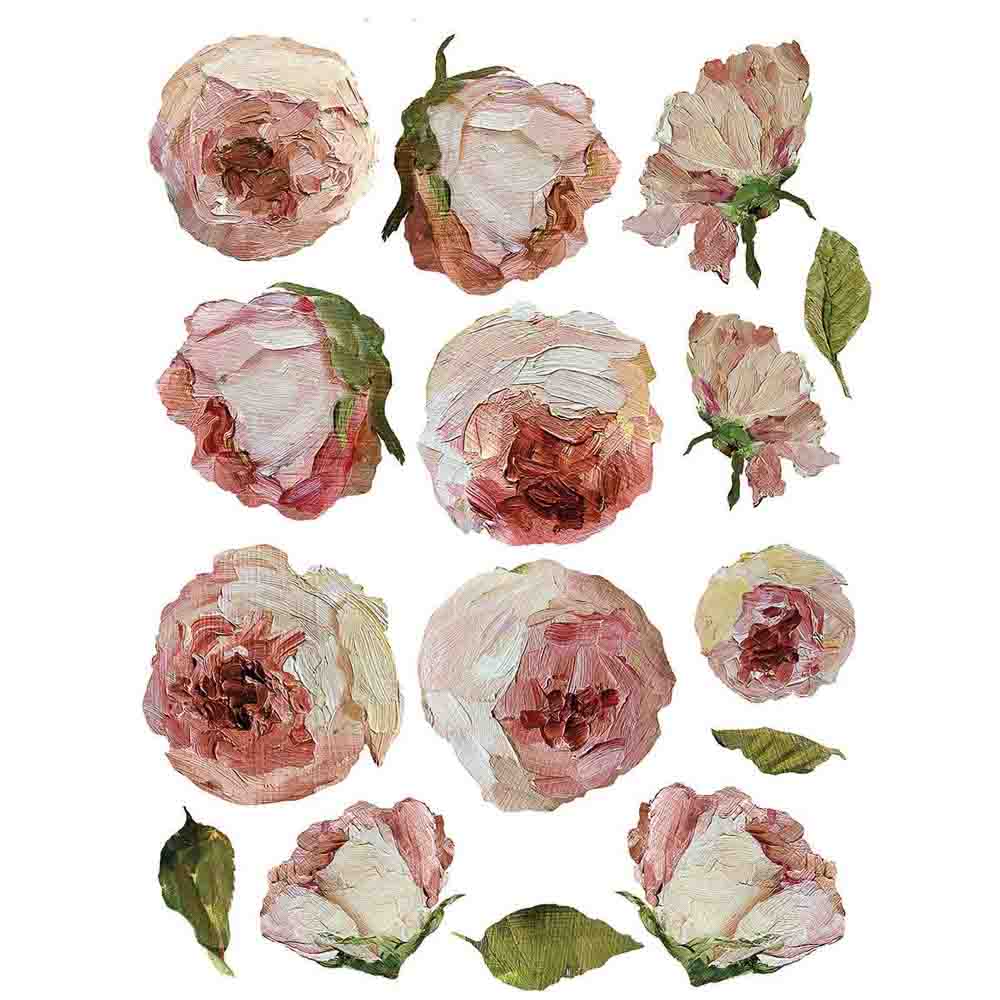 IOD Painterly Florals Decor Transfer - Iron Orchid Designs