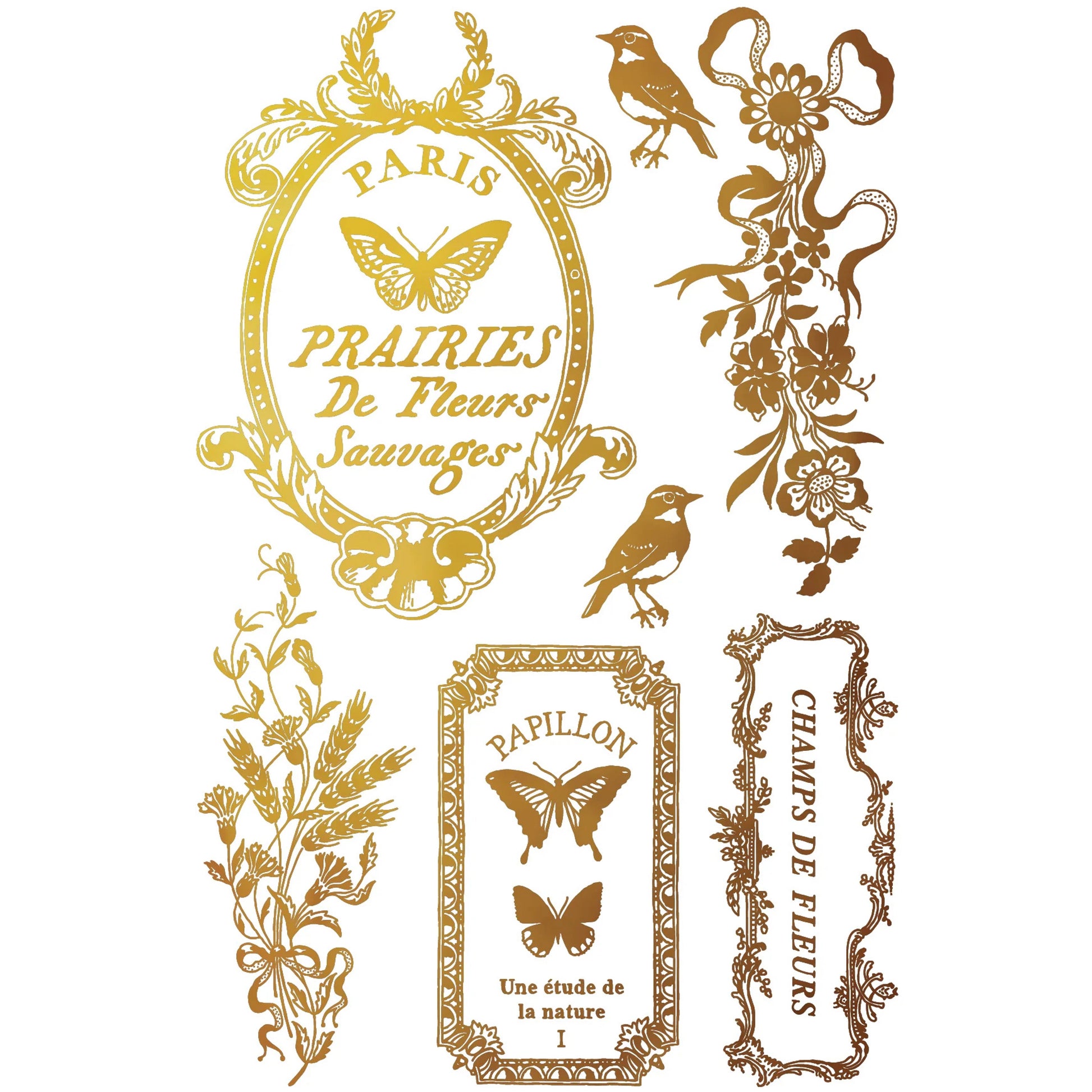 IOD Papillon Foil Decor Transfer - Iron Orchid Designs