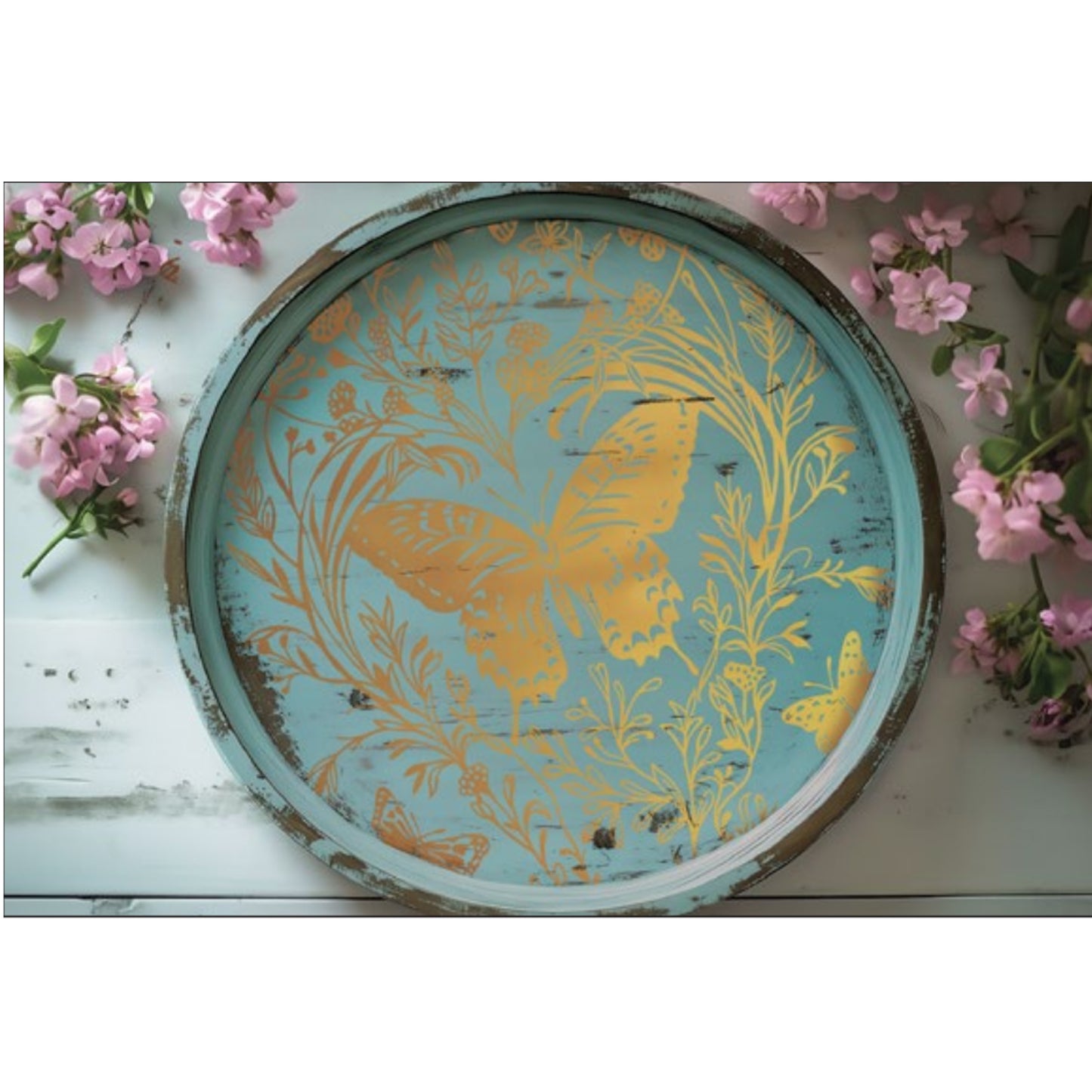 IOD Papillon Gilded Decor Transfer - Iron Orchid Designs