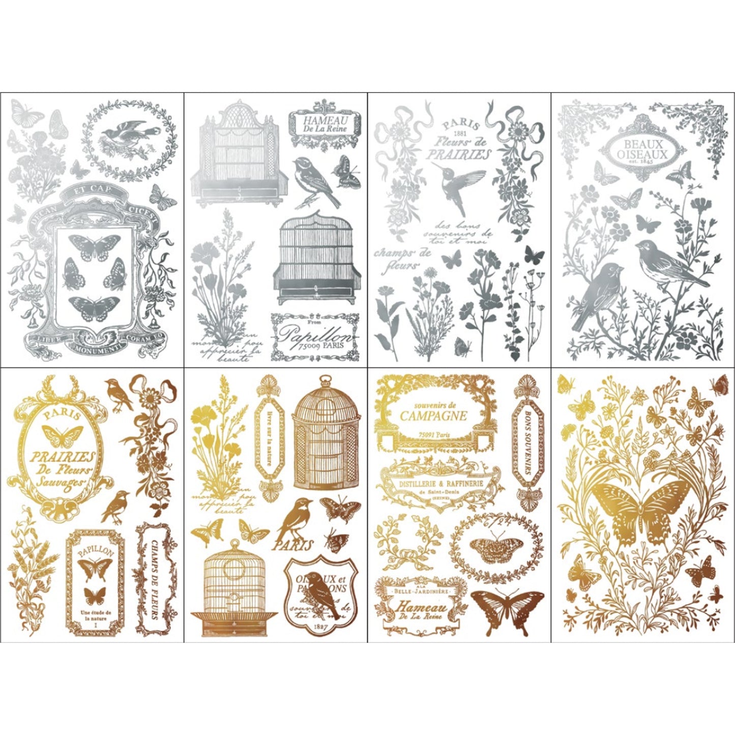 IOD Papillon Gilded Decor Transfer - Iron Orchid Designs