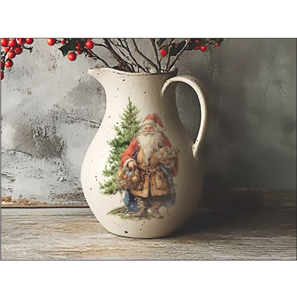 IOD Santa's Hollow Decor Transfer - Iron Orchid Designs | Limited Edition