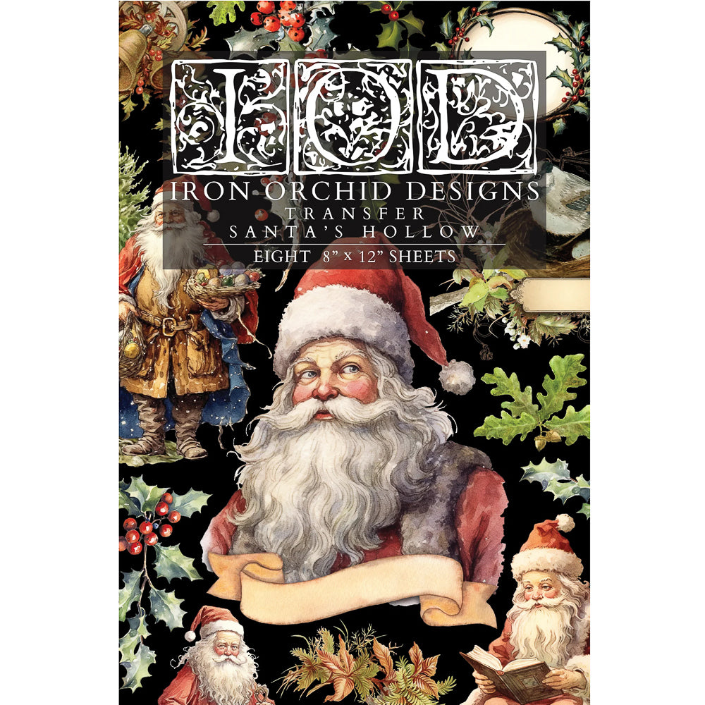 IOD Santa's Hollow Decor Transfer - Iron Orchid Designs | Limited Edition