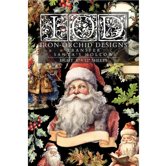 IOD Santa's Hollow Decor Transfer - Iron Orchid Designs | Limited Edition