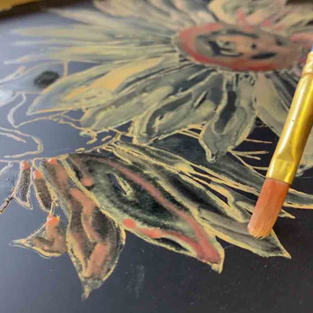 IOD Sunflowers Decor Stamp - Iron Orchid Designs