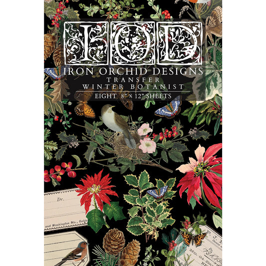 IOD Winter Botanist Decor Transfer - Iron Orchid Designs | Limited Edition