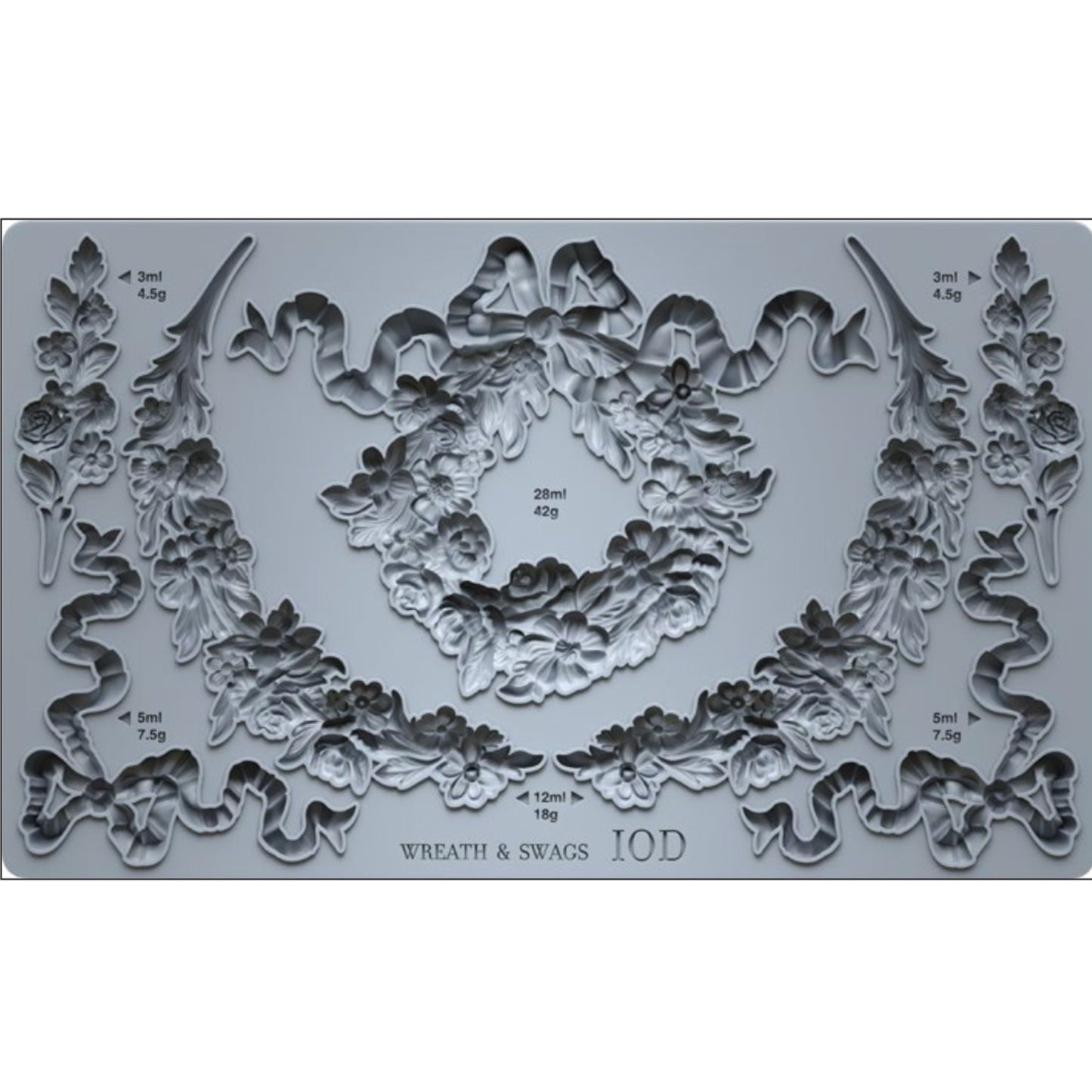 IOD Wreath & Swags Decor Mould - Iron Orchid Designs