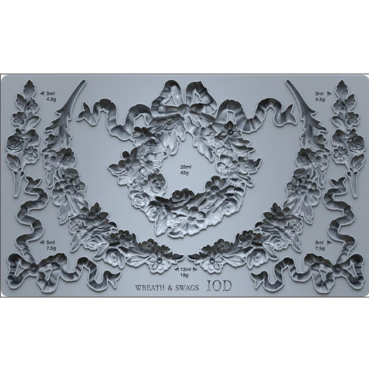 IOD Wreath & Swags Decor Mould - Iron Orchid Designs