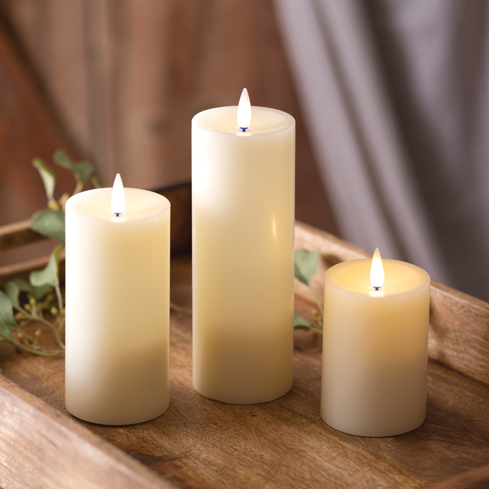 Infinite Wick Wax Pillar Candle - 3x6