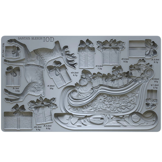 Iron Orchid Designs - IOD Decor Mould - Santa's Sleigh