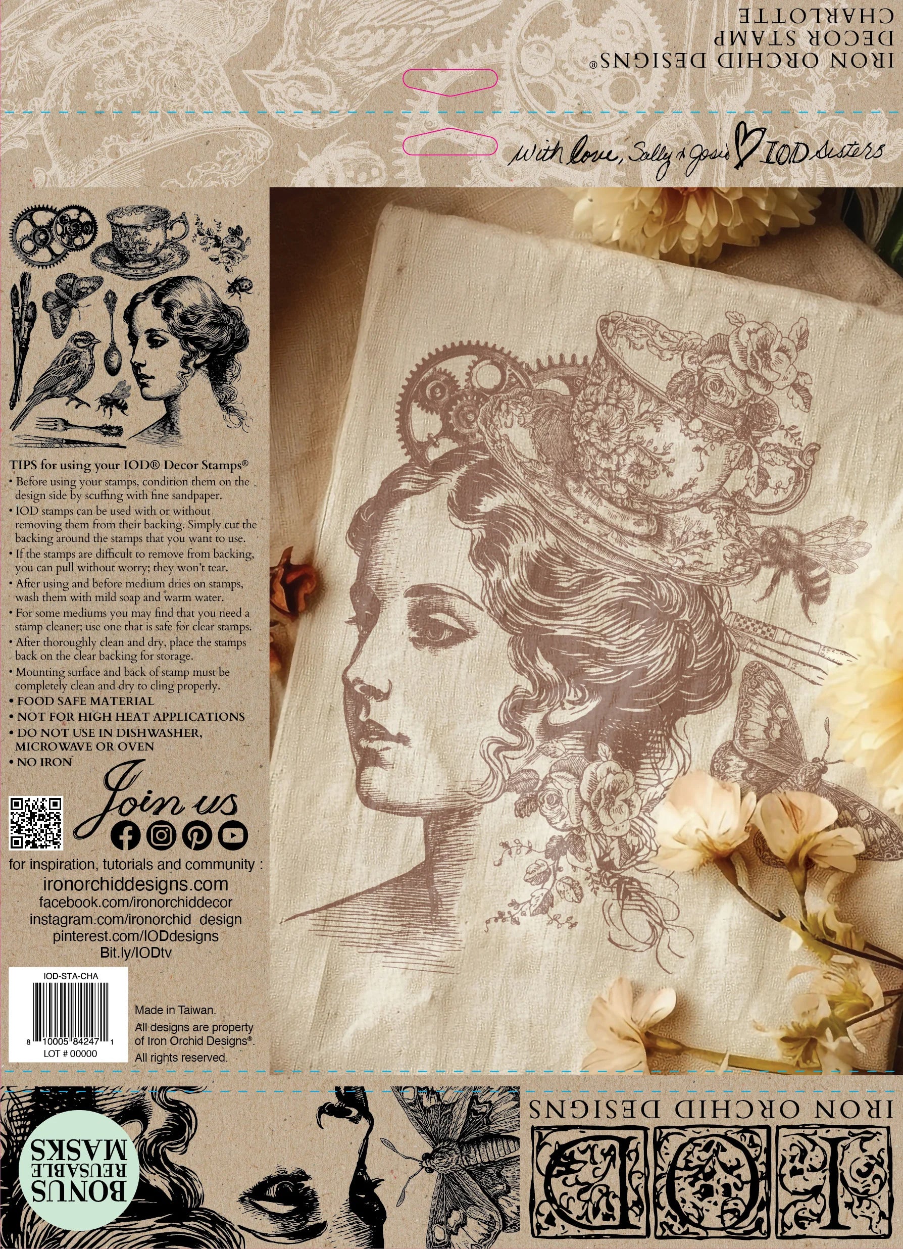 Iron Orchid Designs (IOD) Decor Stamp - CHARLOTTE