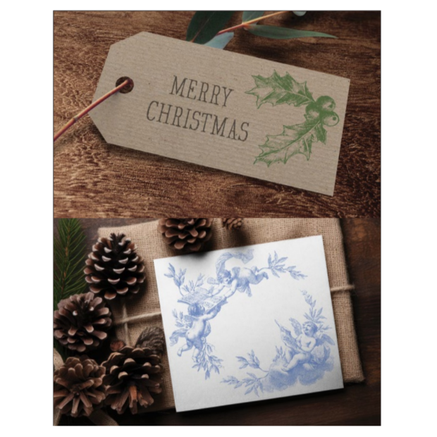 IOD Classical Christmas Decor Stamp - Iron Orchid Designs