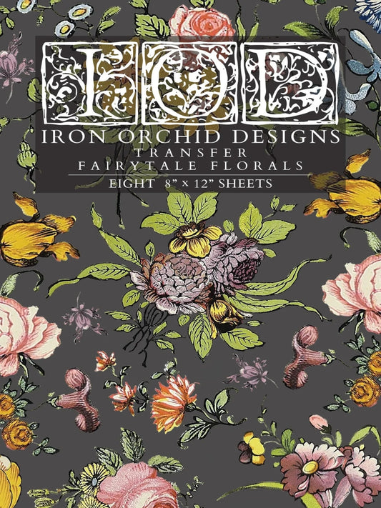 Iron Orchid Designs (IOD) Decor Transfer - FAIRYTALE FLORALS