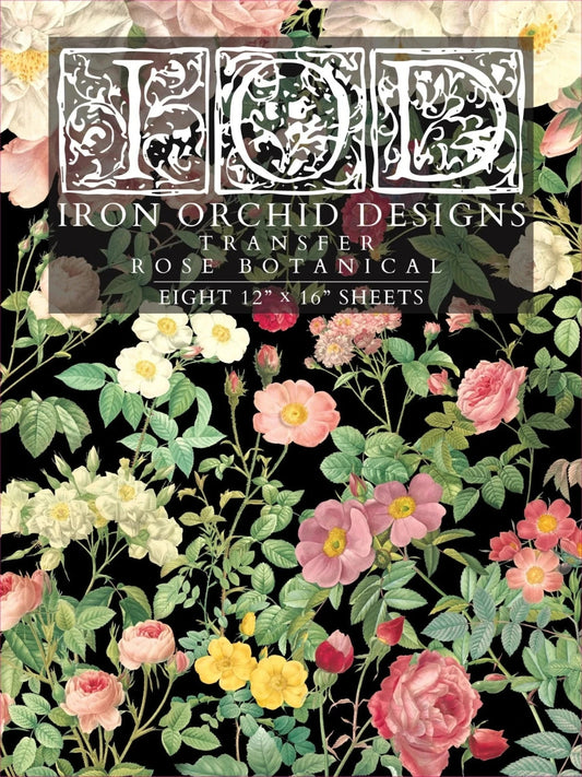 Iron Orchid Designs (IOD) Decor Transfer - ROSE BOTANICAL