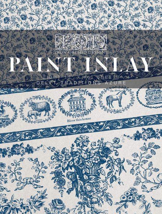 Iron Orchid Designs (IOD) Paint Inlay - DELFT TRADITIONS AZURE