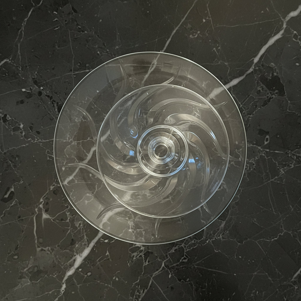 Vintage JG Durand Princess House Clerval Crystal Pedestal Fruit Bowl