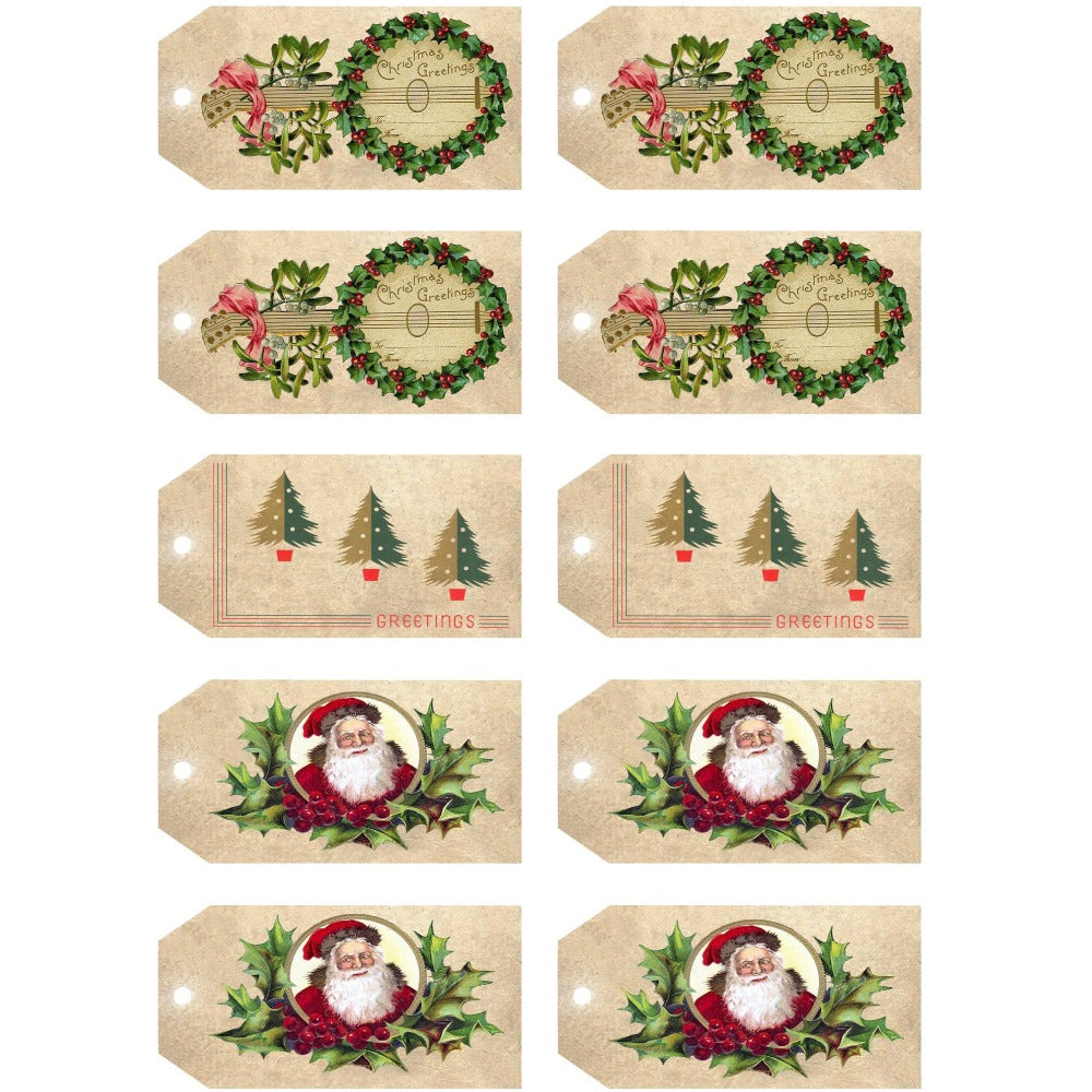 JRV A4 Rice Paper - Christmas Tags