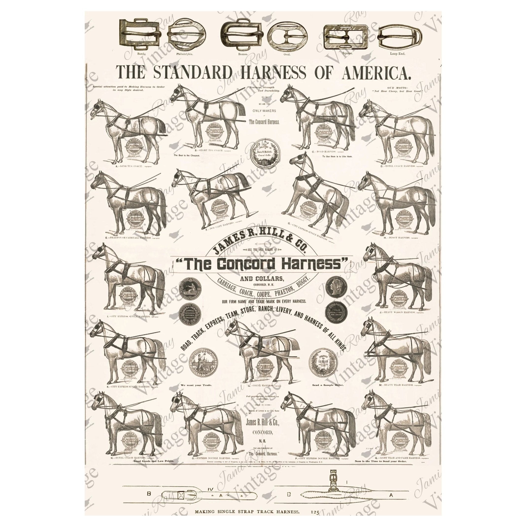 Concord Harness A4 Rice Paper - JRV | Made in USA – Stockton Farm