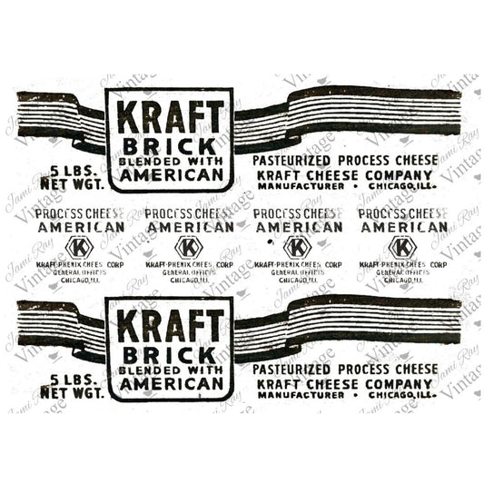 JRV A4 Rice Paper - Kraft Cheese Label