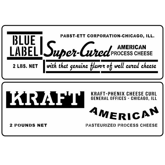 JRV Stencil - Cheese Box Labels 2