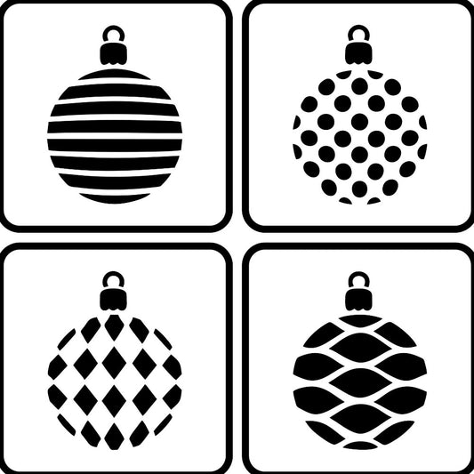 JRV Stencil - Christmas Balls