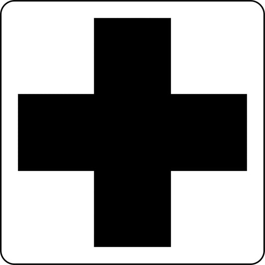 JRV Stencil - Cross Symbol