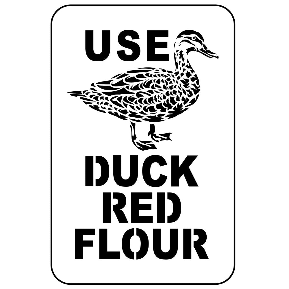 JRV Stencil - Duck Red Flour