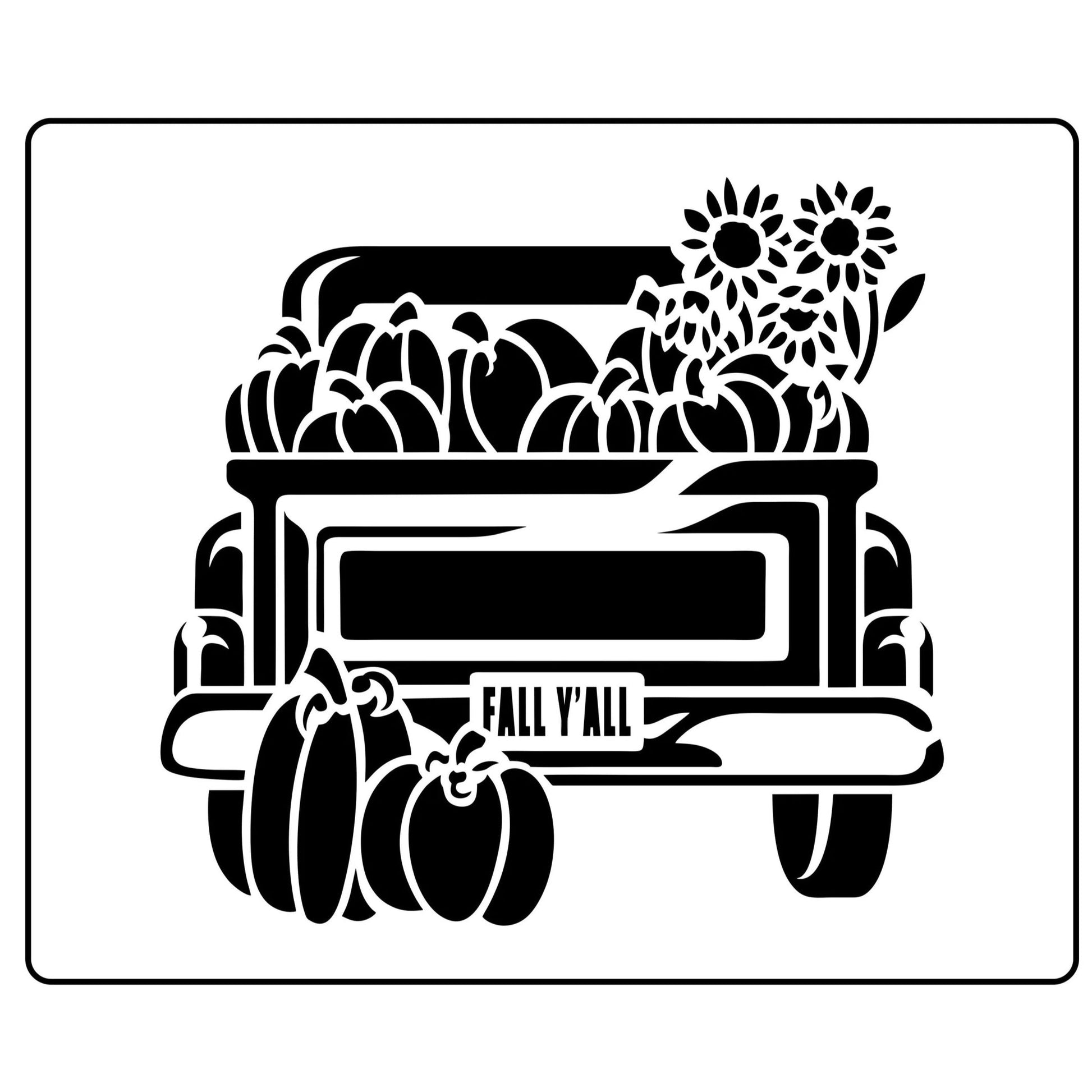 JRV Stencil - Fall Truck