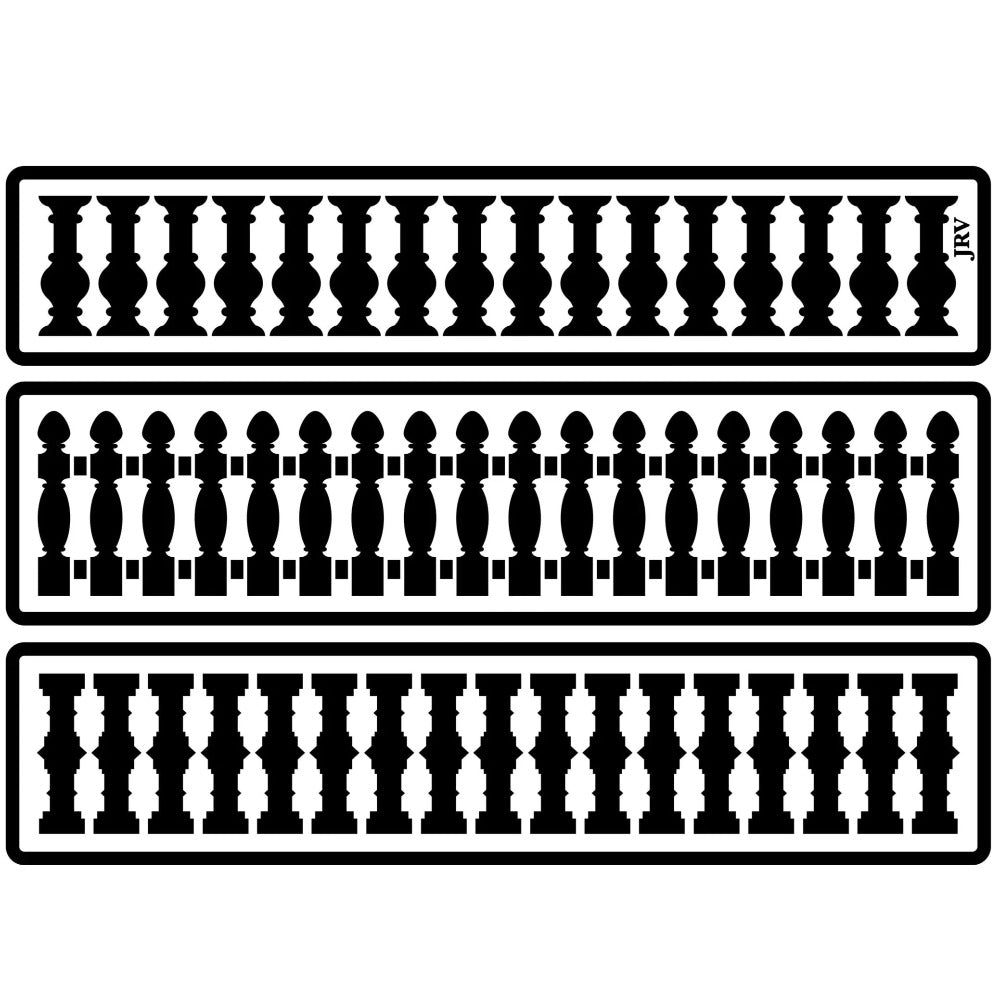 JRV Stencil - Fence Borders