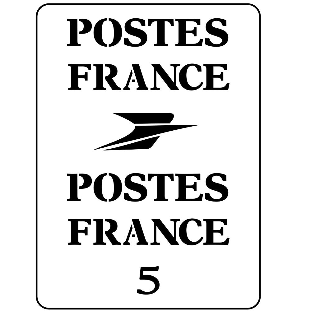 JRV Stencil - French Stamp