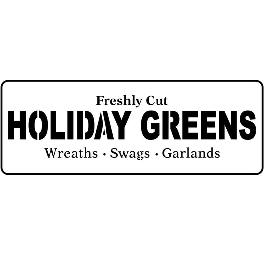 JRV Stencil - Holiday Greens