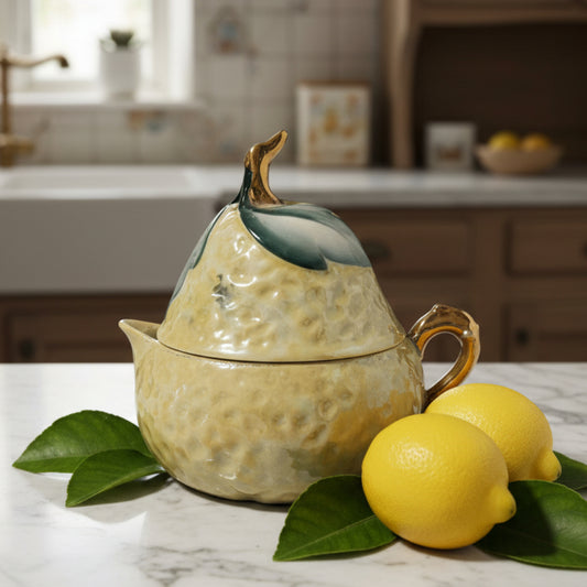 Vintage Japanese Lusterware Lemon Reamer - 1940s Porcelain Juicer