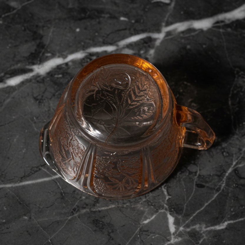 1930s Jeannette Cherry Blossom Pink Depression Glass Creamer | USA