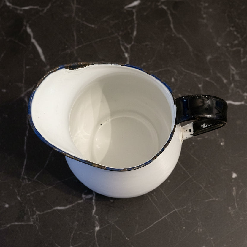 Vintage KER Sweden Enamelware Pitcher