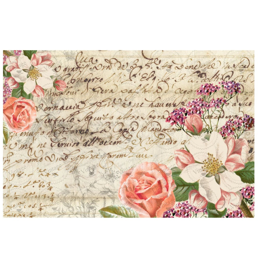 JRV Decoupage Paper - La Mamie Floral