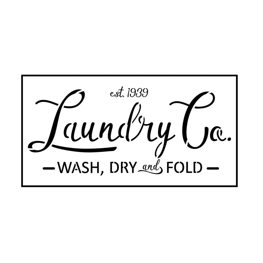 Laundry Stencil by Jami Ray Vintage