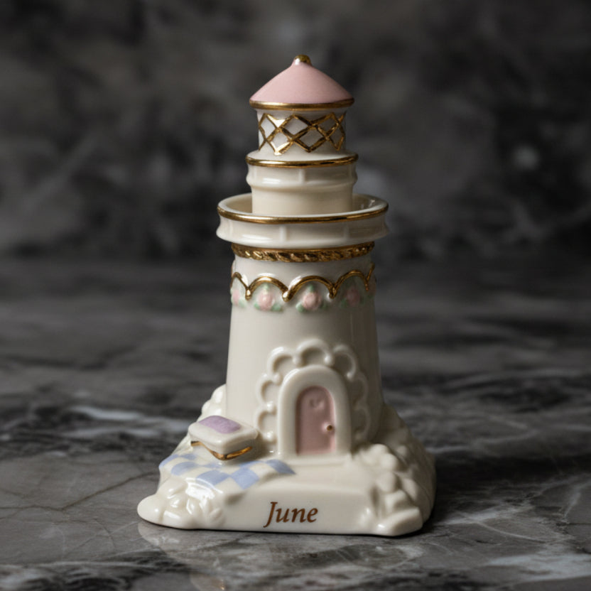 2002 Lenox Lighthouse Calendar Sculpture June | Vintage Figurine
