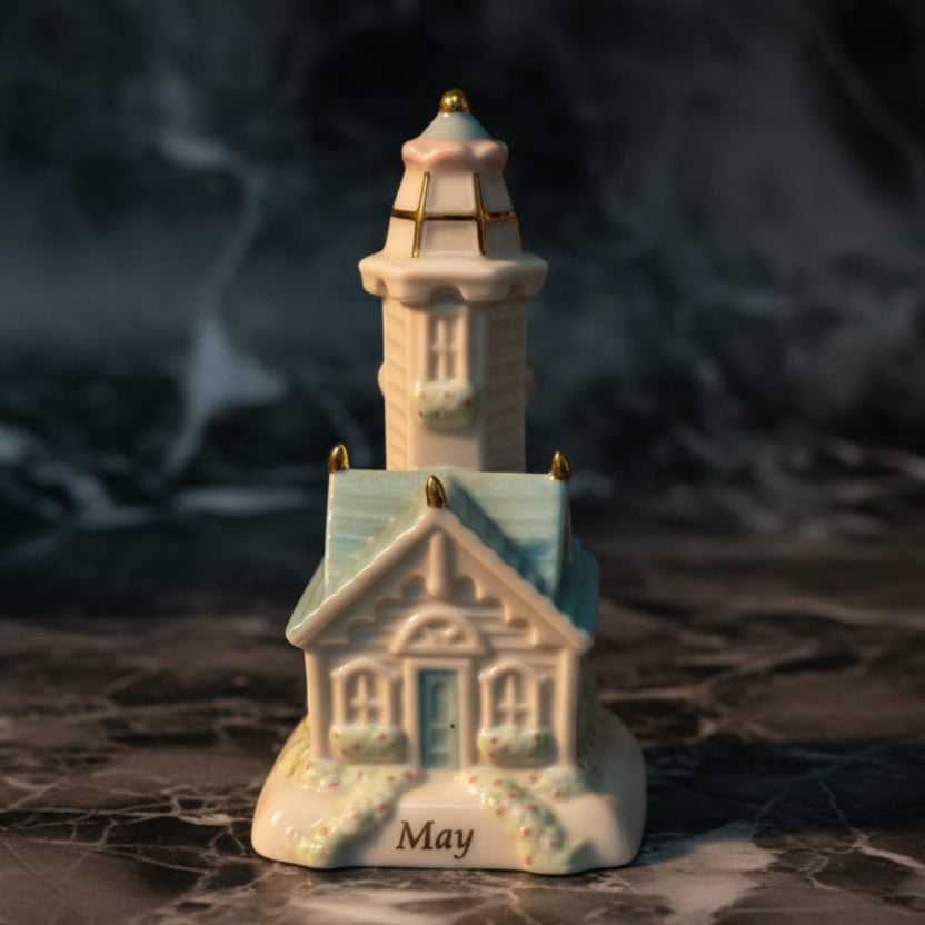 2002 Lenox Lighthouse Calendar Sculpture May | Vintage Figurine