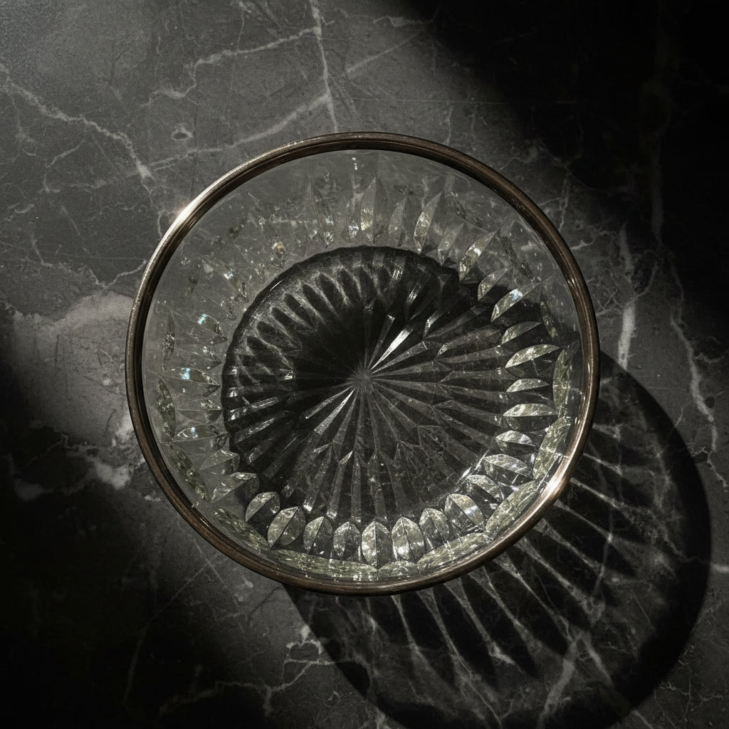 1990s Leonard Crystal Serving Bowl