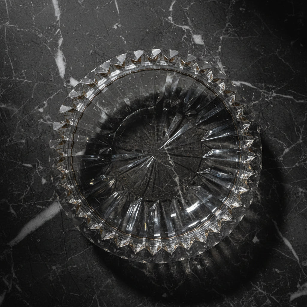 1990s Leonard Crystal Serving Bowl