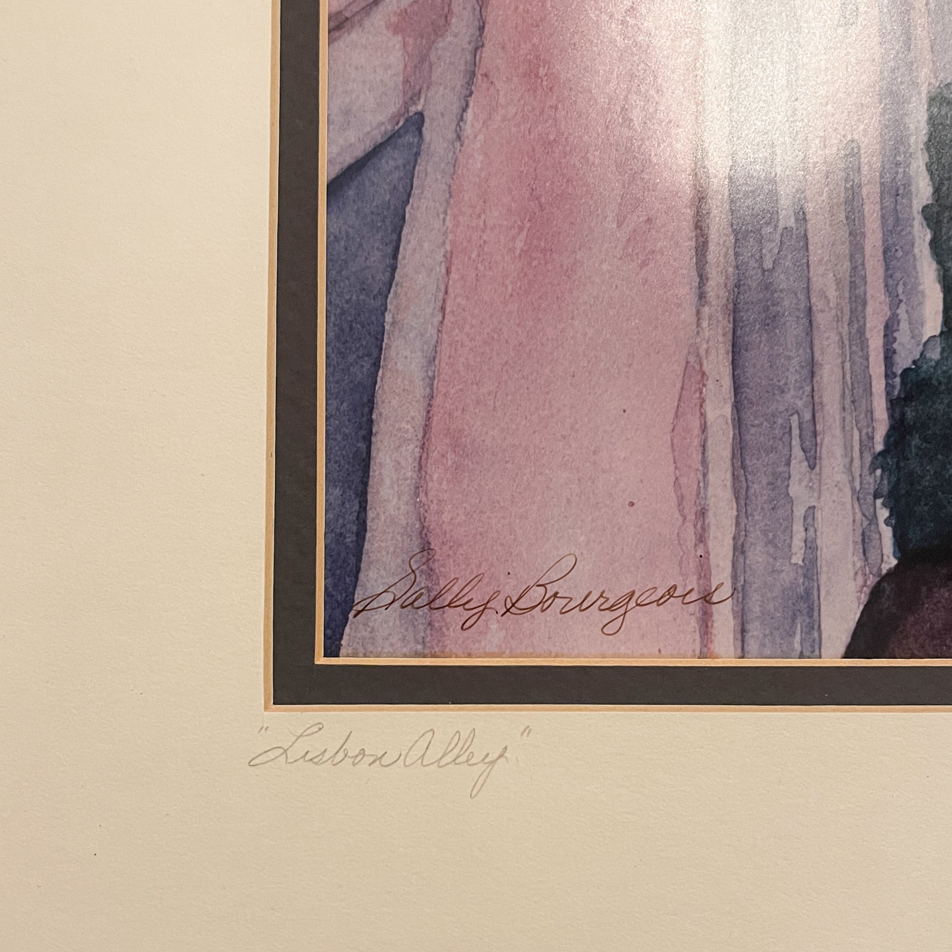 Lisbon Alley Print by Sally Bourgeois