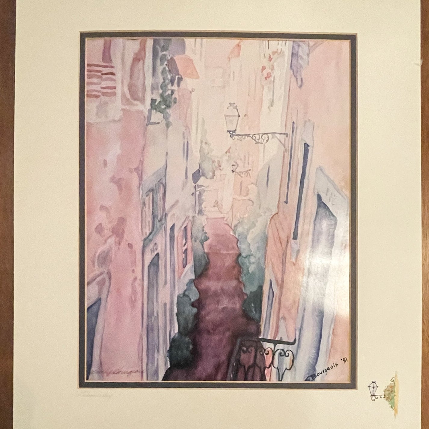 Lisbon Alley Print by Sally Bourgeois