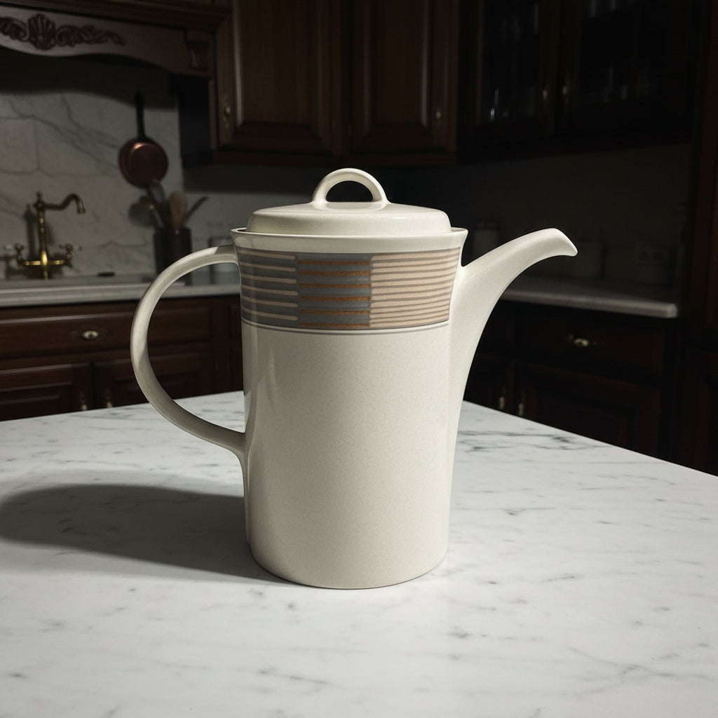 Vintage Mikasa Intaglio Cac06 Tracings Coffee Pot