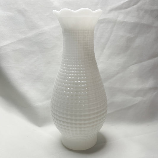 Milk Glass Hurricane Lamp Shade - Vintage