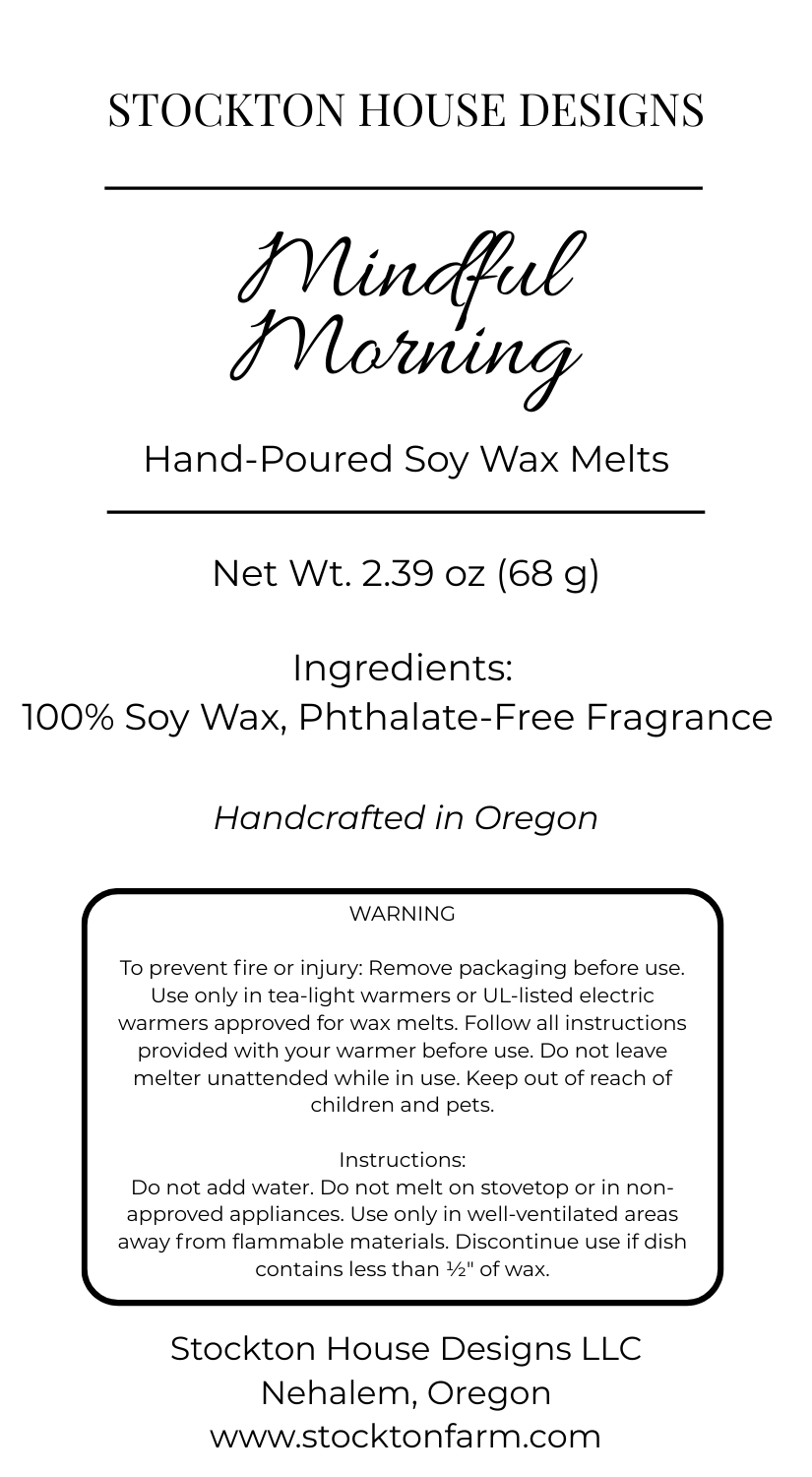 Mindful Morning Soy Wax Melts
