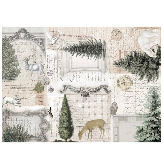 Neutral Christmas Masterboard Paper - Roycycled Treasures