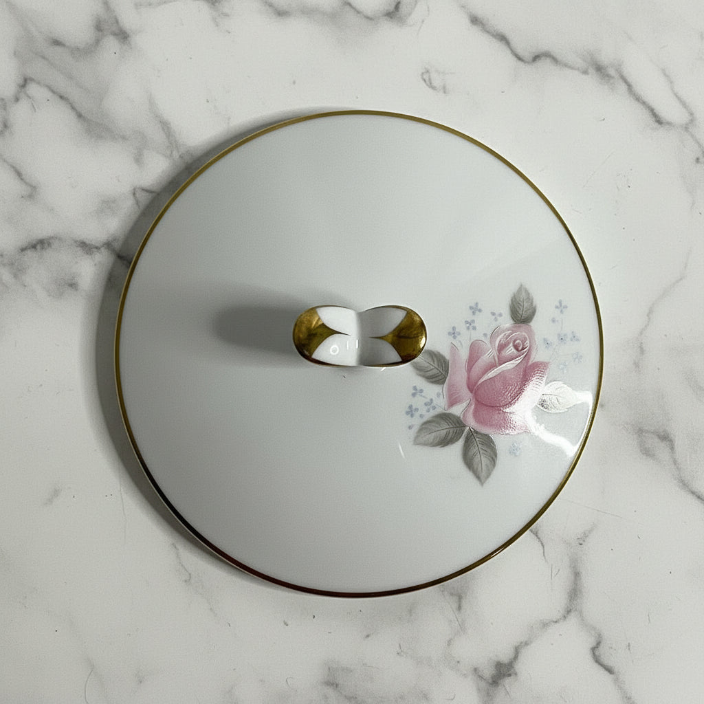 Vintage Noritake China Roseville Sugar Bowl Replacement Lid - Japan