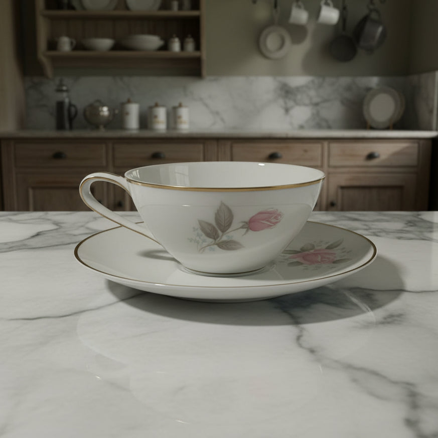 Vintage Noritake China Roseville Cup & Saucer Set