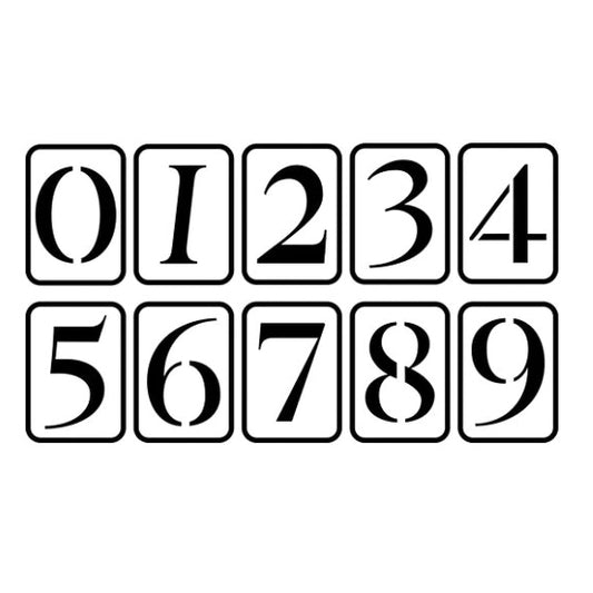 Numbers Stencil Set by Jami Ray Vintage